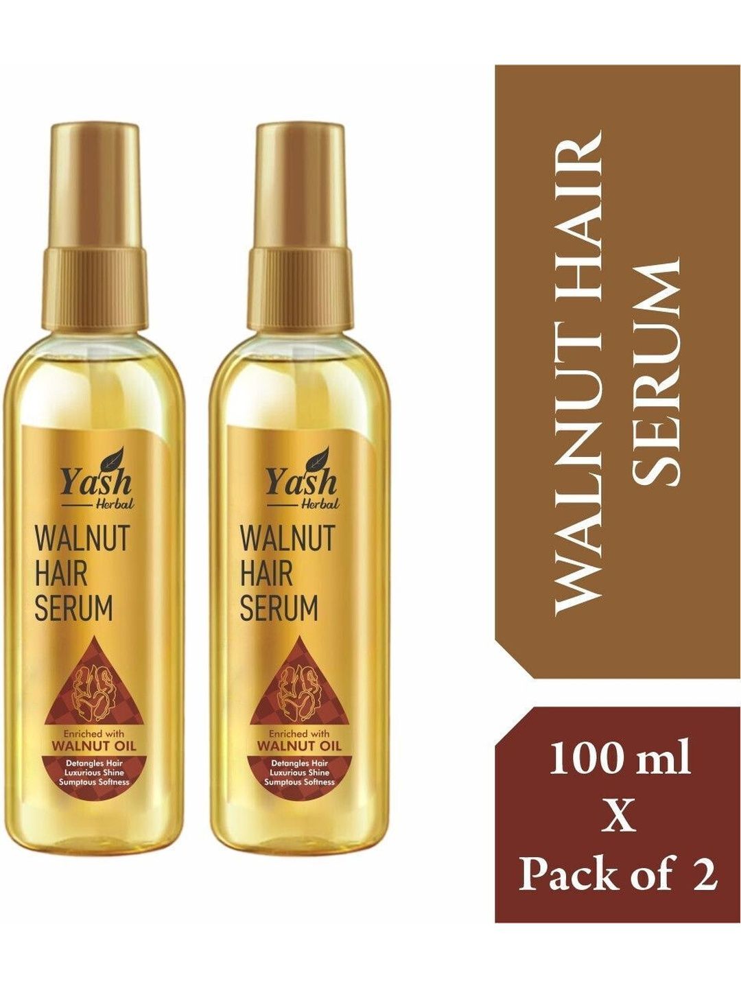 YASH HERBAL Set Of 2 Walnut Gold Hair Serum - 100 ml Each-image-24