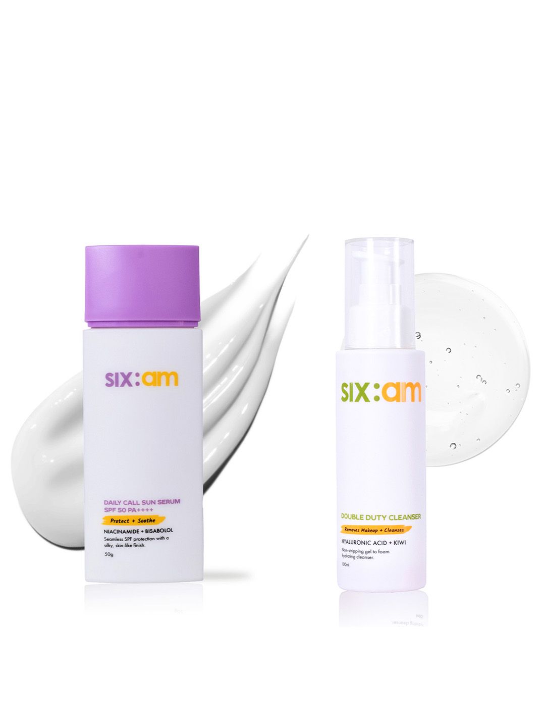 sixam glow Set of Double Duty Face Cleanser 100ml & Daily Call Sun Serum 50g-image-20