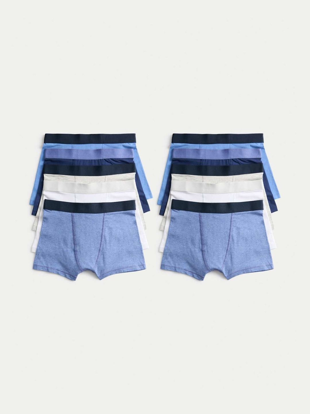 Marks & Spencer Boys Pack of 10 Cotton Blend Boy Shorts-picture-37
