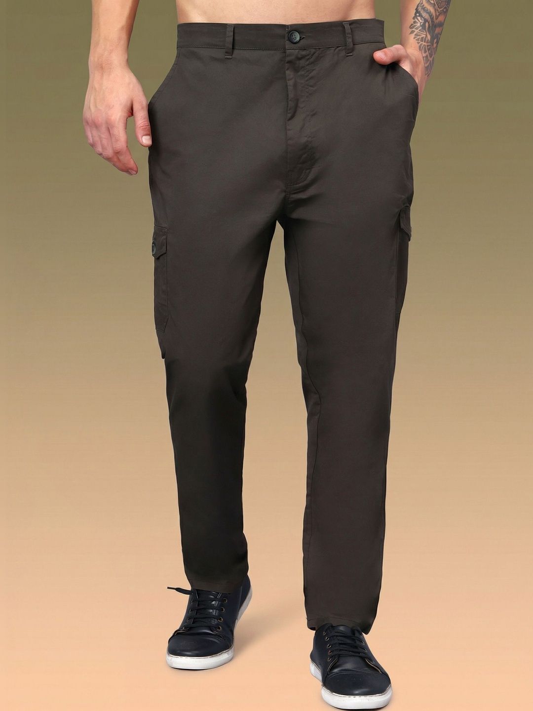 Roadster Cotton Cargos Trousers-picture-12