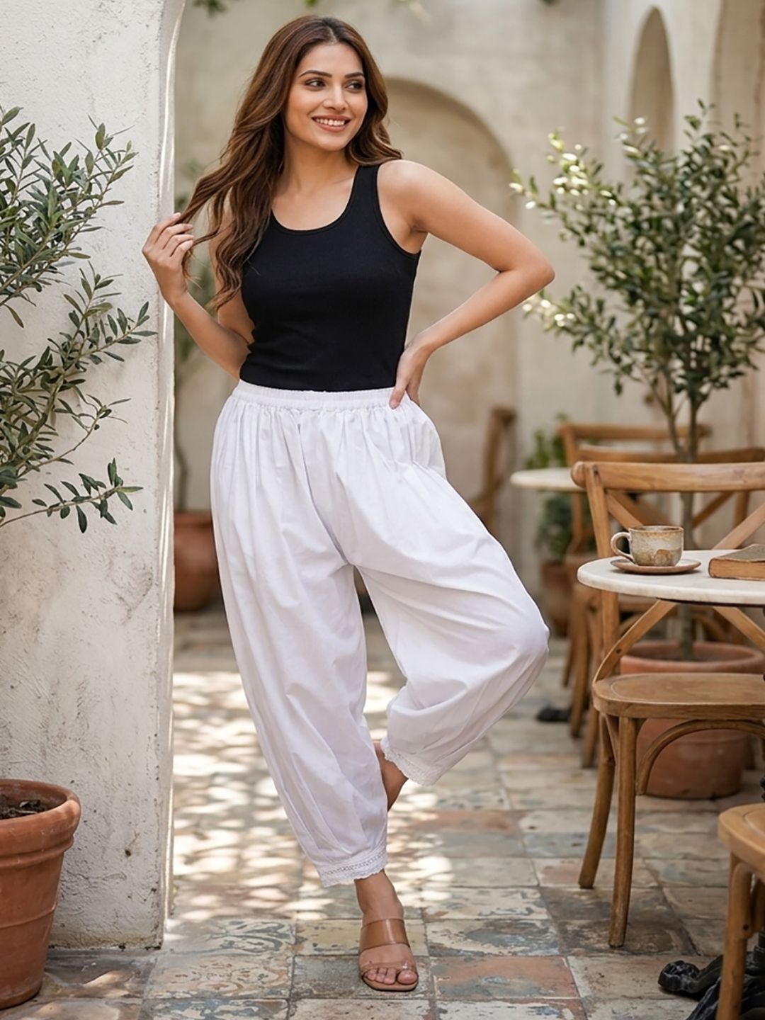 GENZILOOKS Women Smart No Fly Trousers-picture-1