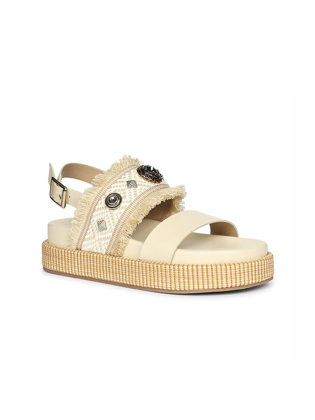 Saint G Leather Flatform Sandals-picture-50