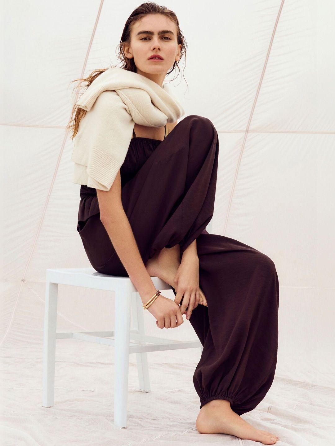 H&M Frill-trimmed Bandeau Jumpsuit-image-36