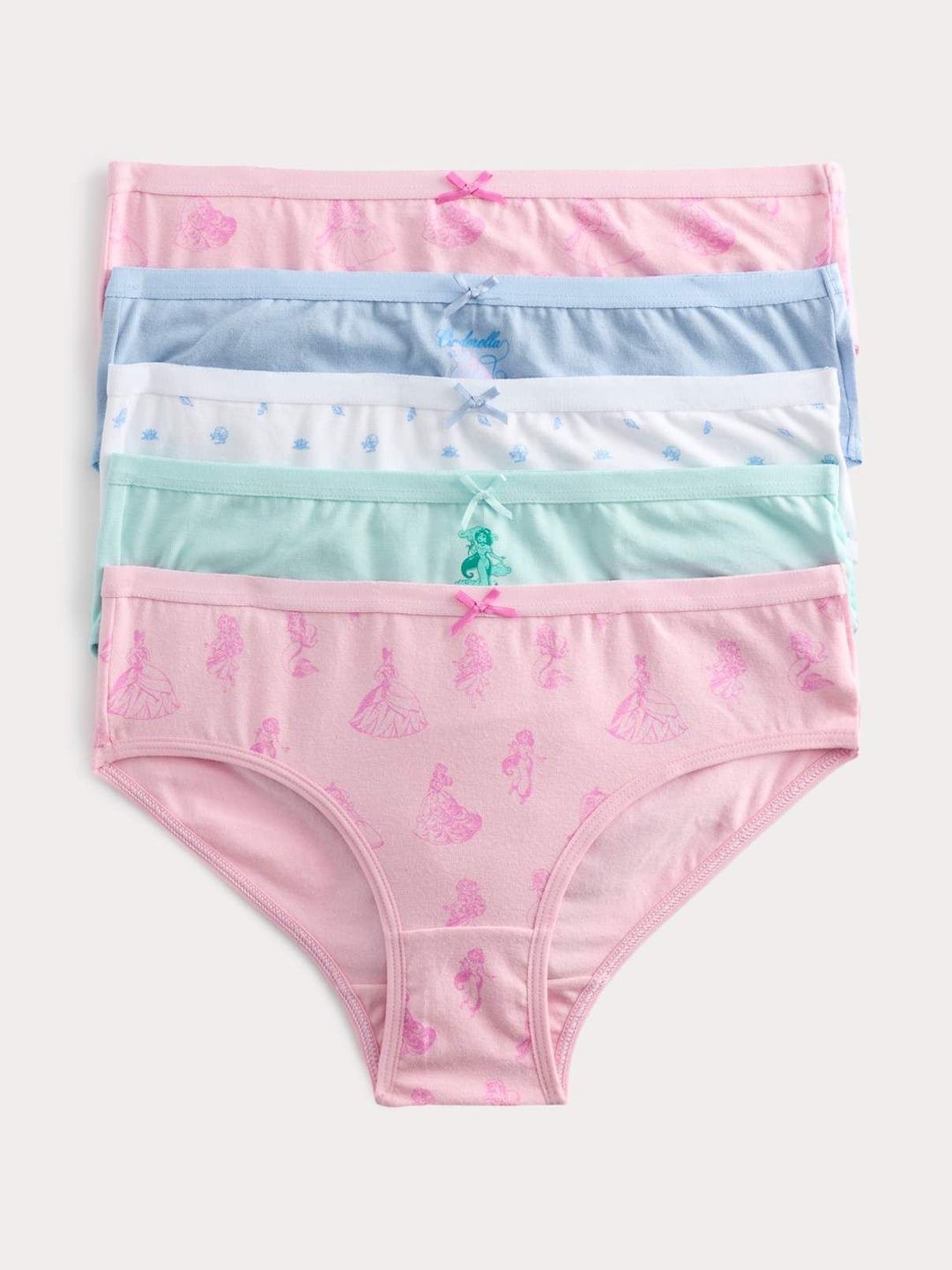 Marks & Spencer Girls Pack of 5 Cotton Blend Boy Shorts-picture-18