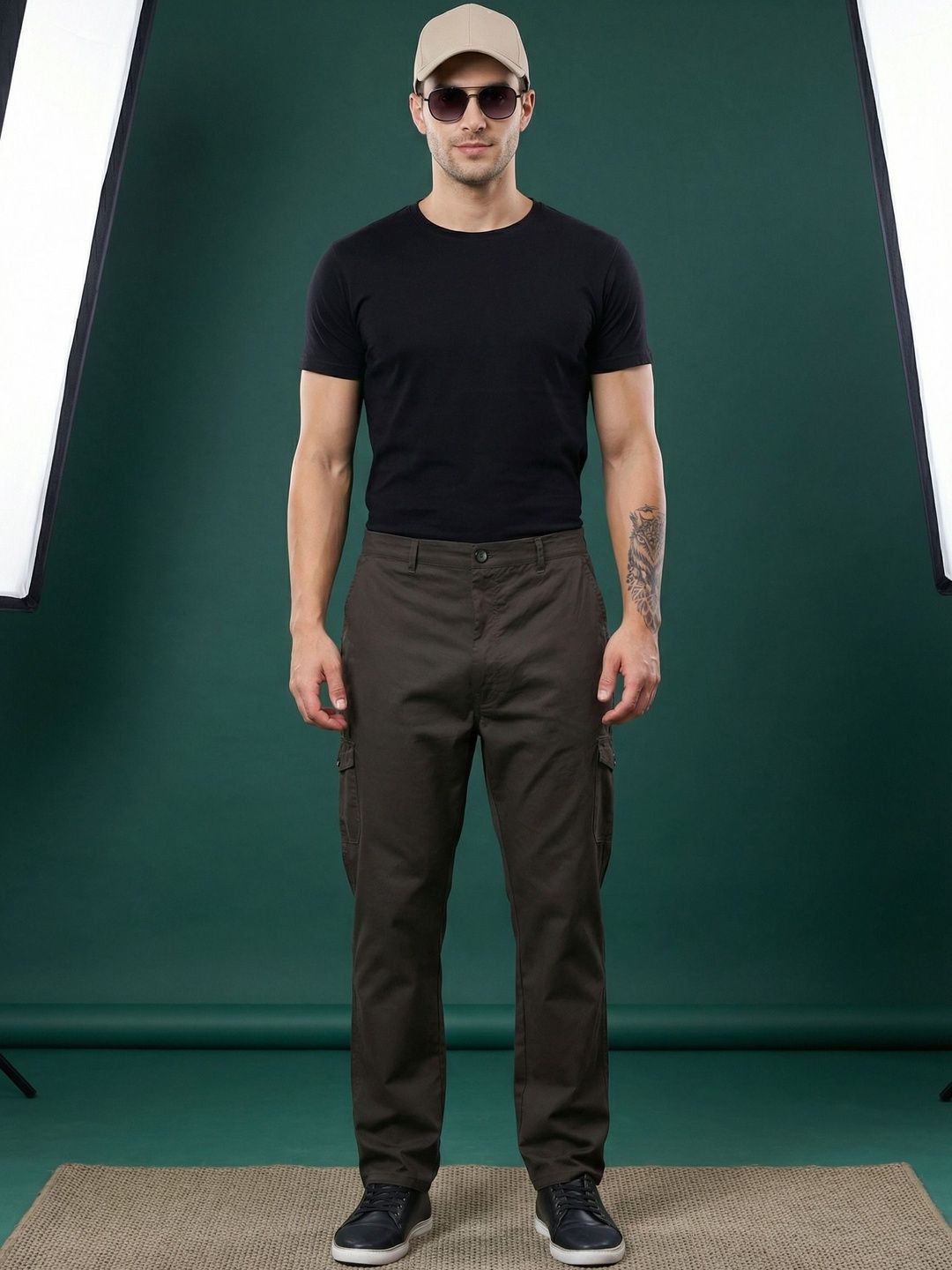 Roadster Cotton Cargos Trousers-picture-57