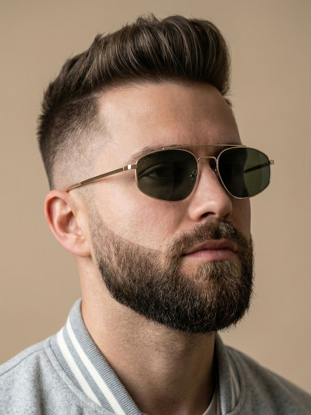 goglassic Unisex Green Lens & Gold-Toned Oval Sunglasses with UV Protected Lens-picture-30