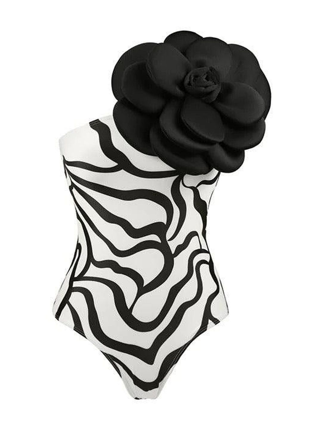 Miss Mosa By Akanksha Delsey Strapless Rosette Monokini-picture-52