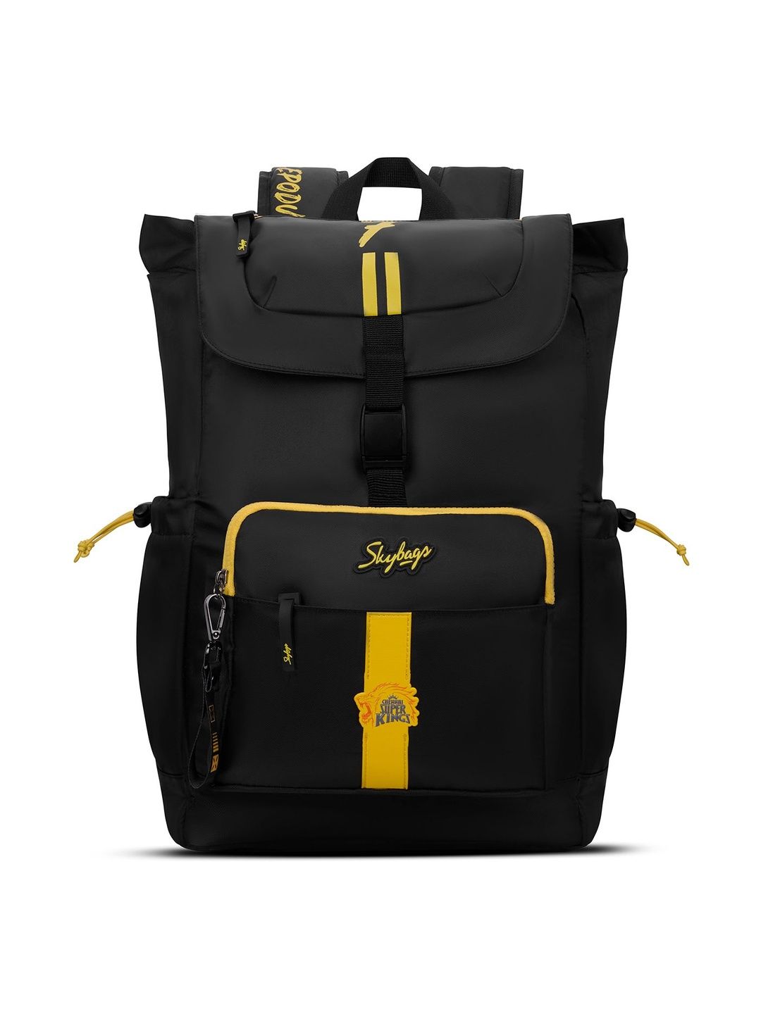 Skybags Unisex Black Yellove 15.6 Inch Compatible Laptop Backpack with Rain Cover - 21L-picture-16