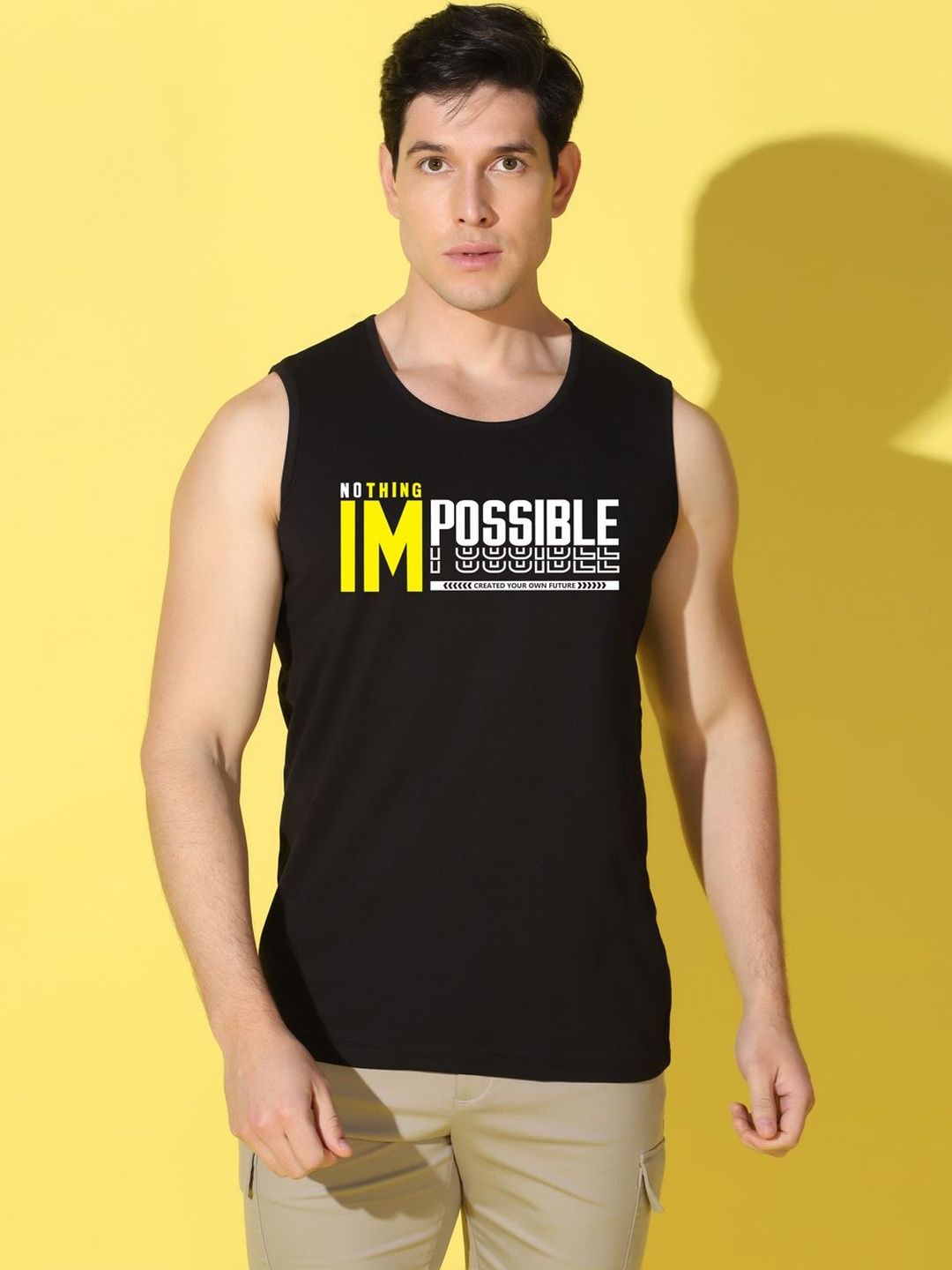 WOOSTRO Printed Assorted Cotton Gym Vest-image-9