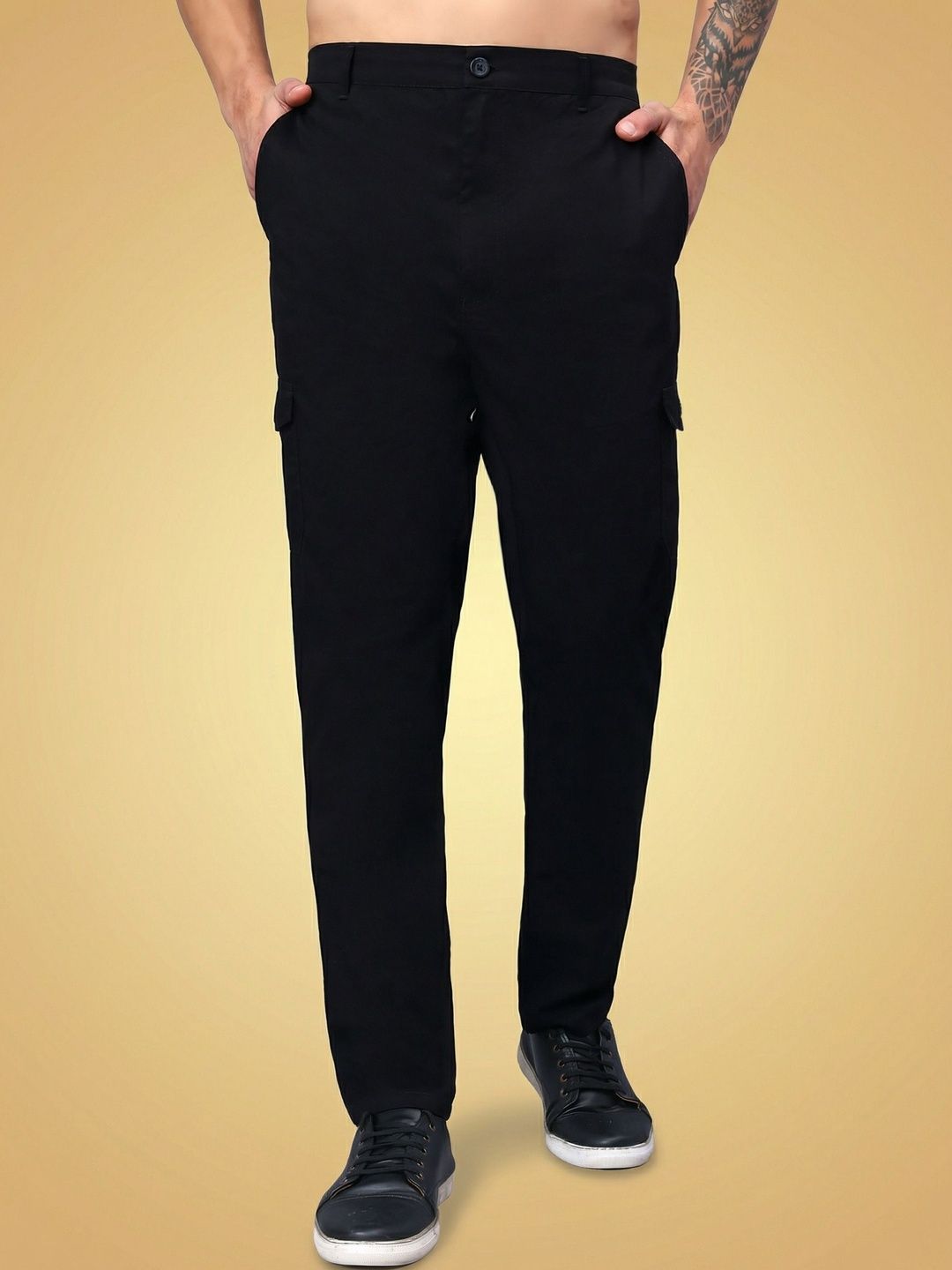 Roadster Cotton Cargos Trousers-image-47