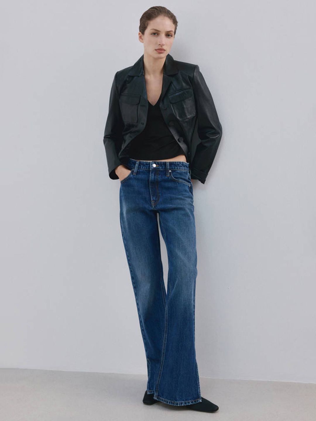 Mango V-Neck Crop Top view 4