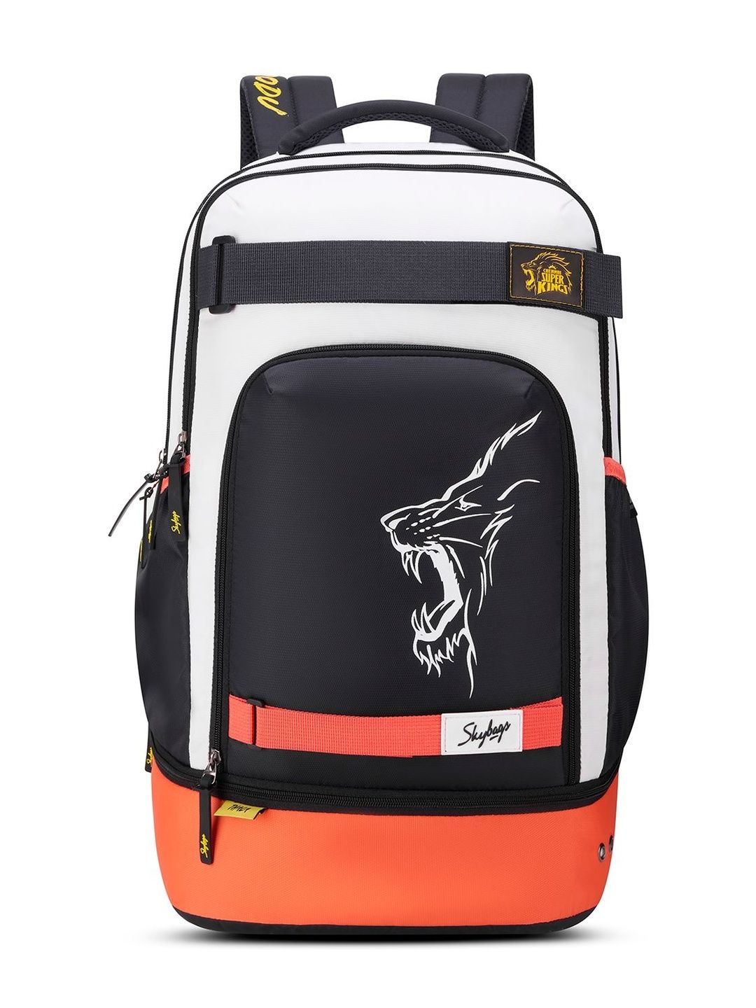 Skybags Unisex Orange & Grey Namma 16.5" Compatible Laptop Backpack with Rain Cover - 40L-image-18