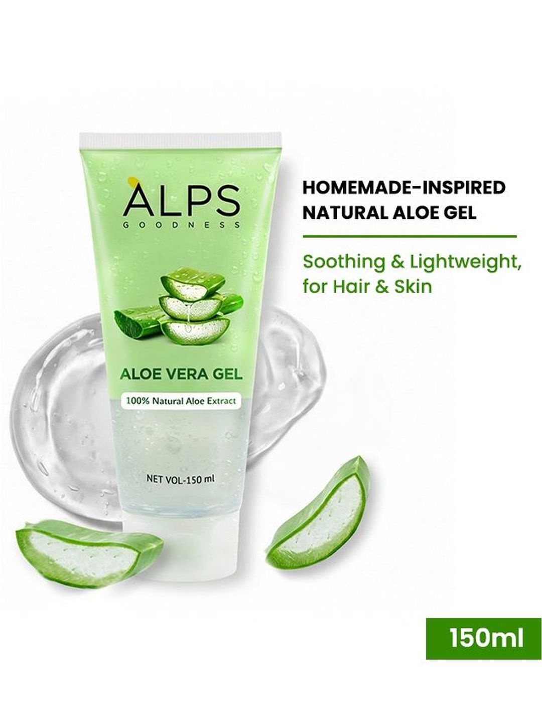 Alps Goodness Aloe Vera Gel With 100% Natural Aloe Extract - 150 ml-picture-57