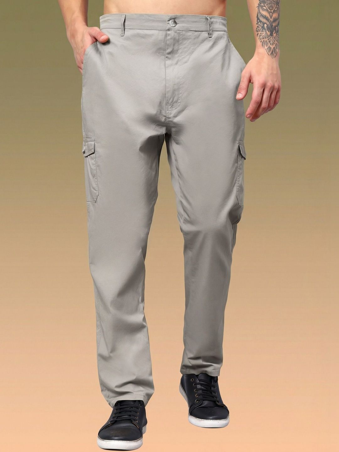 Roadster Cotton Cargos Trousers-picture-42