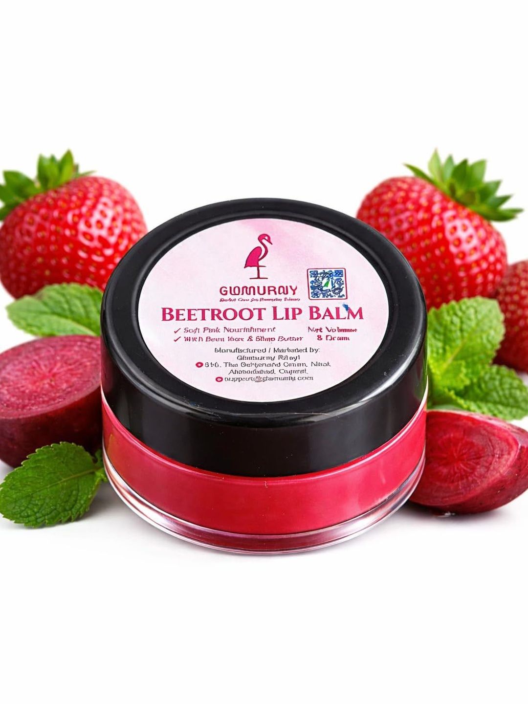 Glamurny Beetroot Lip Balm With Shea Butter Lip Balm - 8 g-image-18