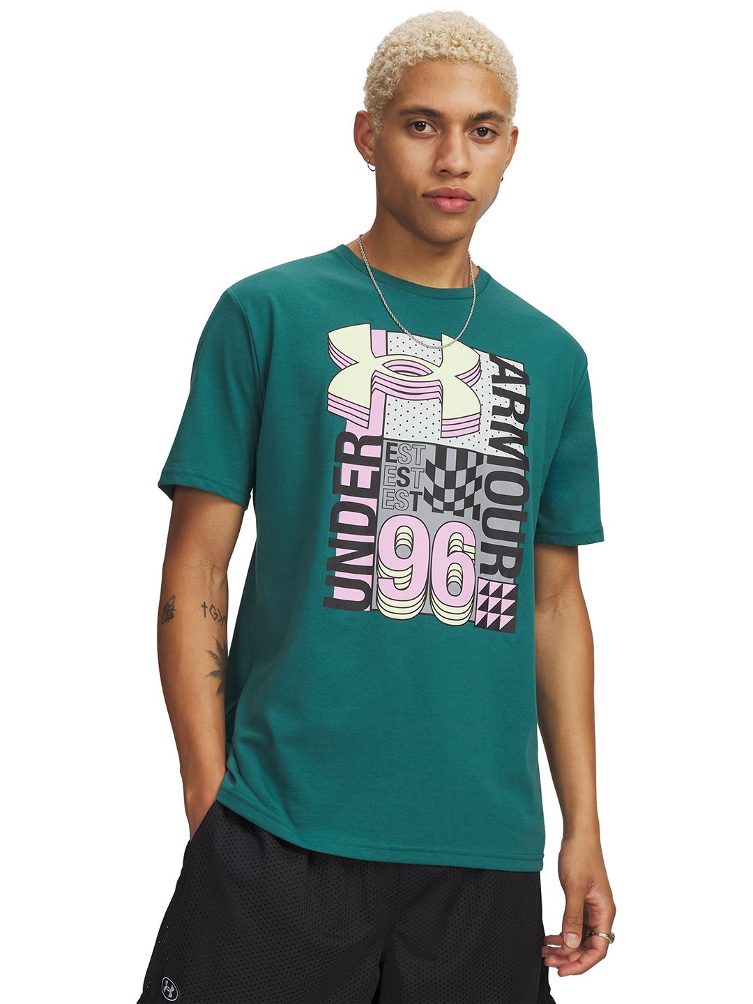 UNDER ARMOUR Brand Logo Printed Loose Fit T-shirt-image-27
