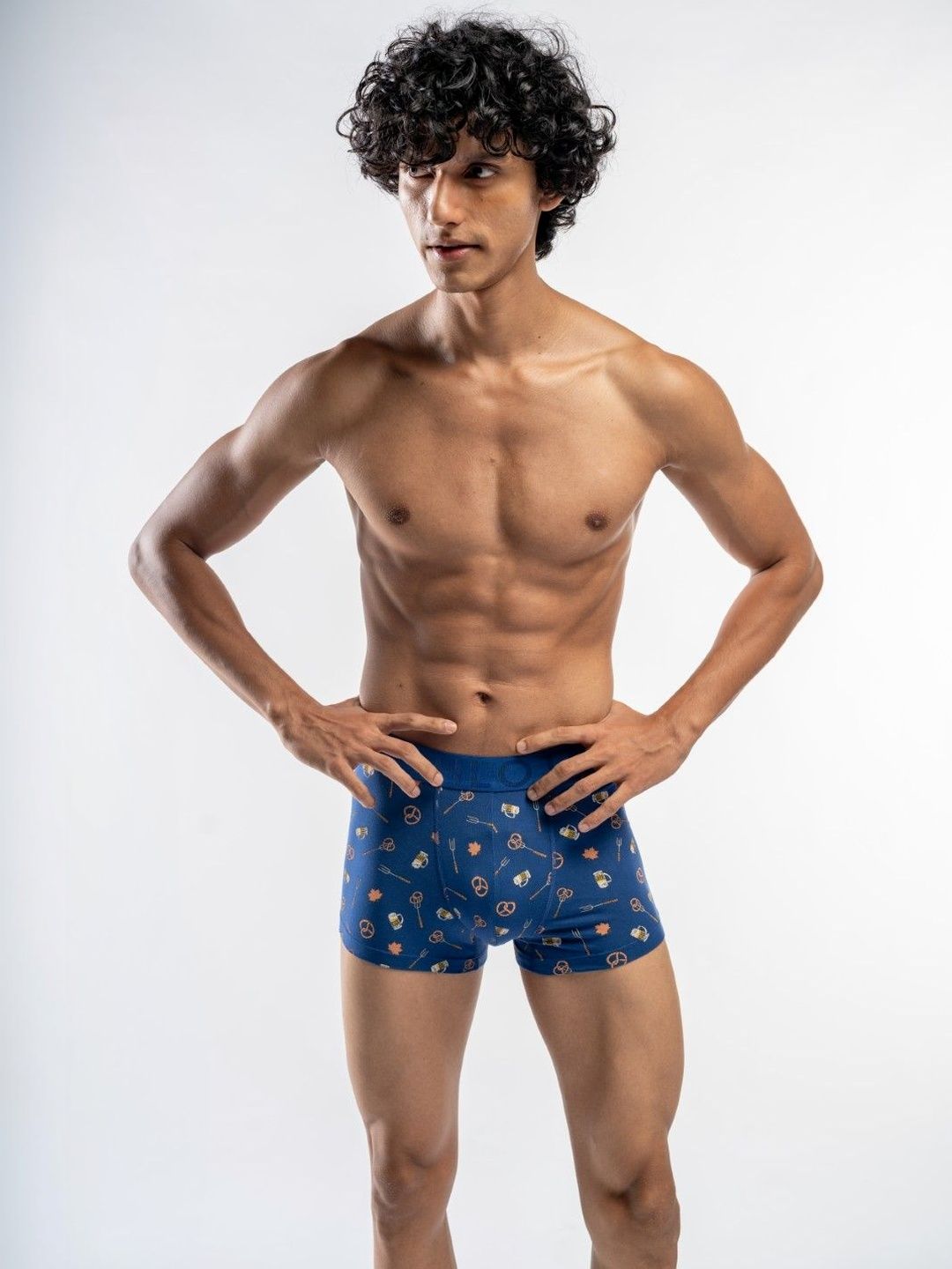 Shlots Cotton Blend Assorted Printed Trunks-image-4
