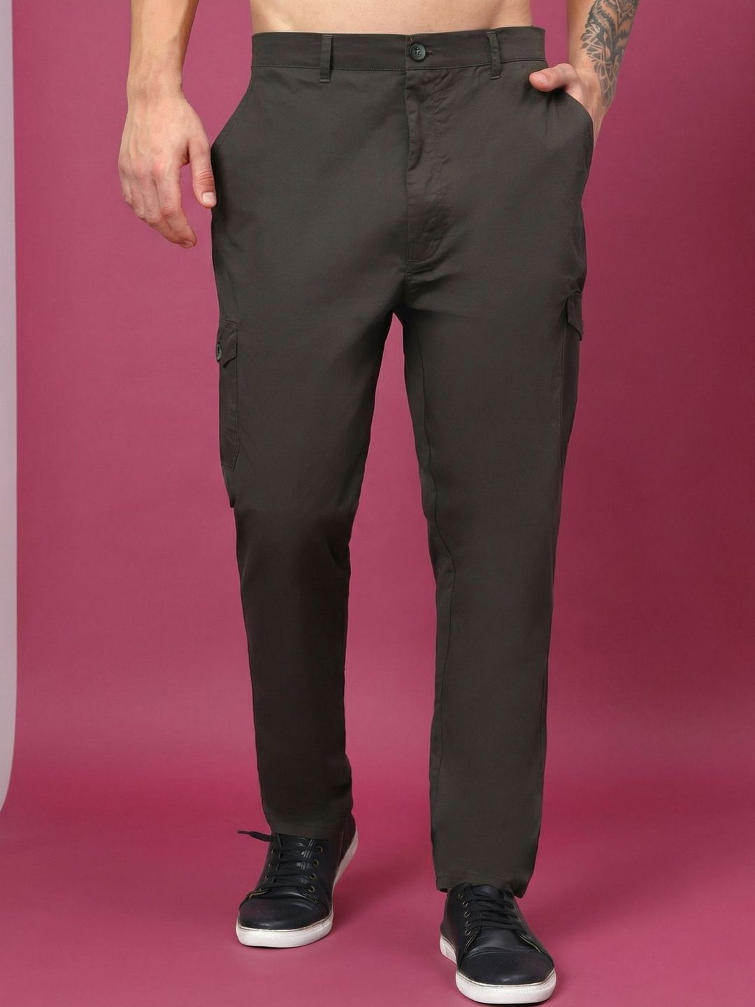 Roadster Cotton Cargos Trousers-picture-21