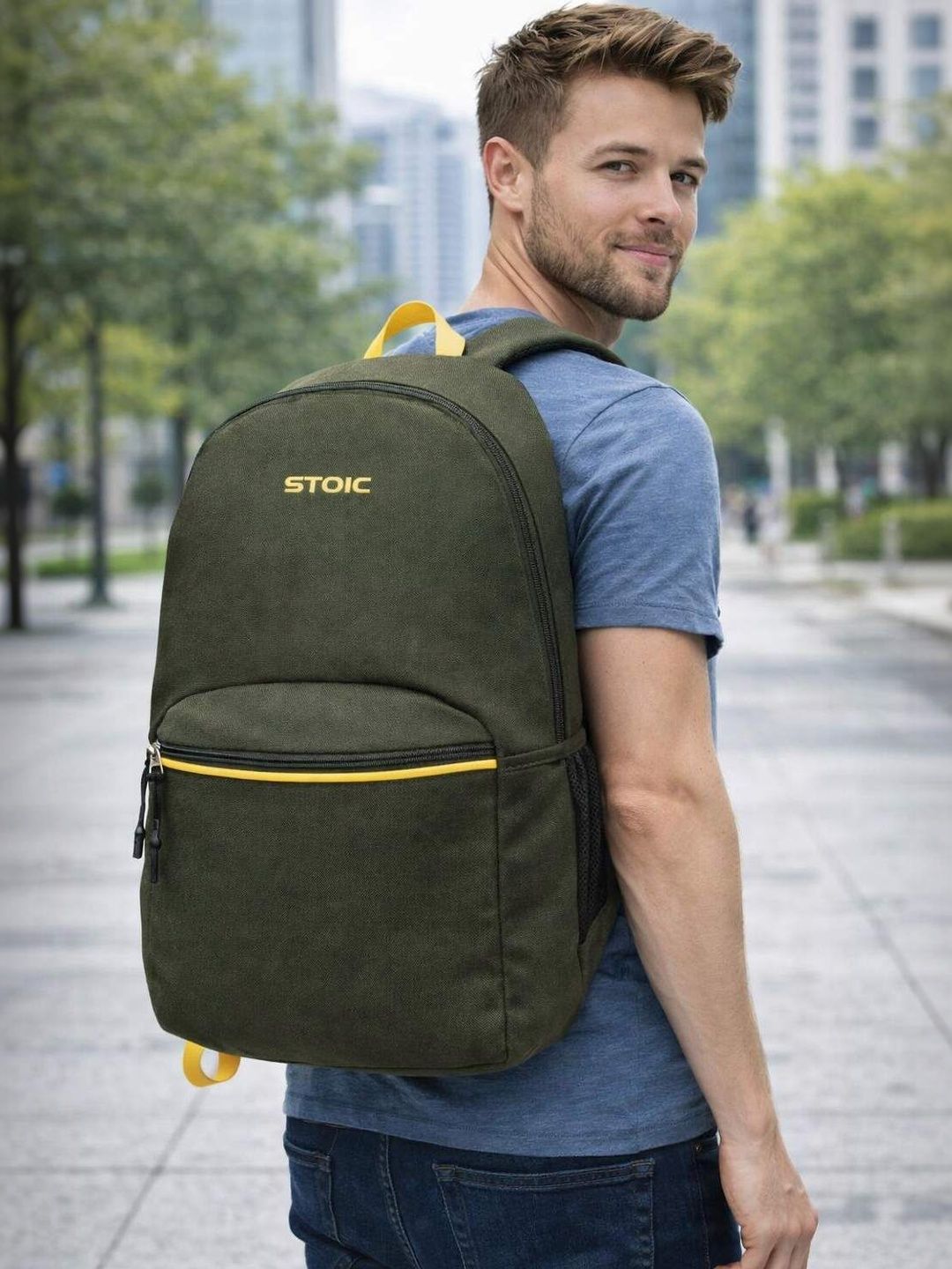 STOIC Unisex Brand Logo Backpack-picture-19