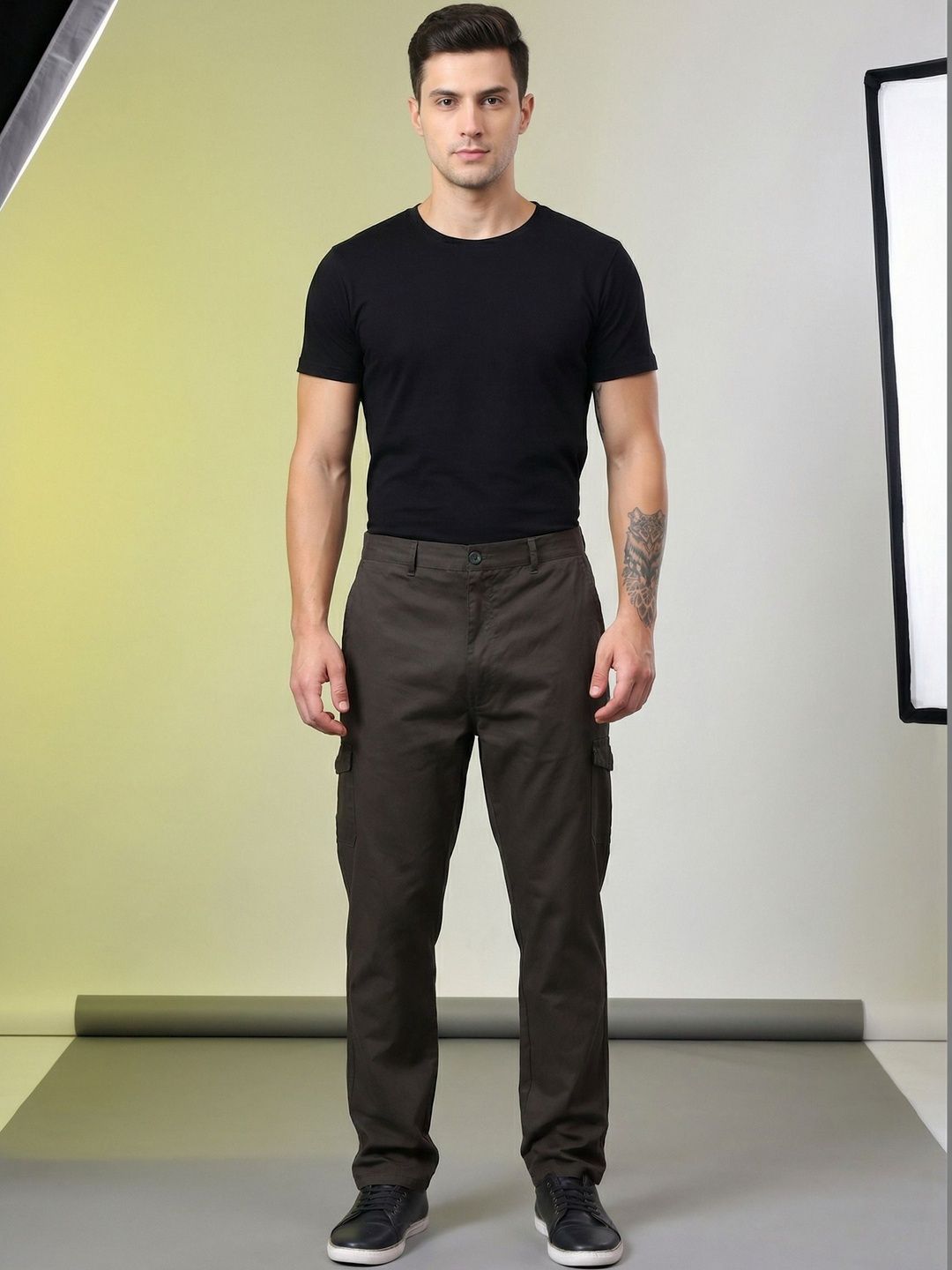 Roadster Cotton Cargos Trousers-picture-30