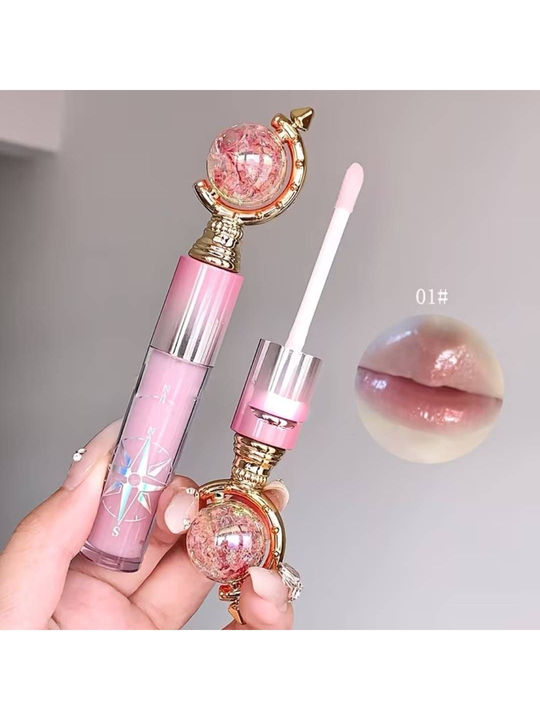 DIVYAAN Globe Lip Gloss - 31 g - Rose Pink-picture-24