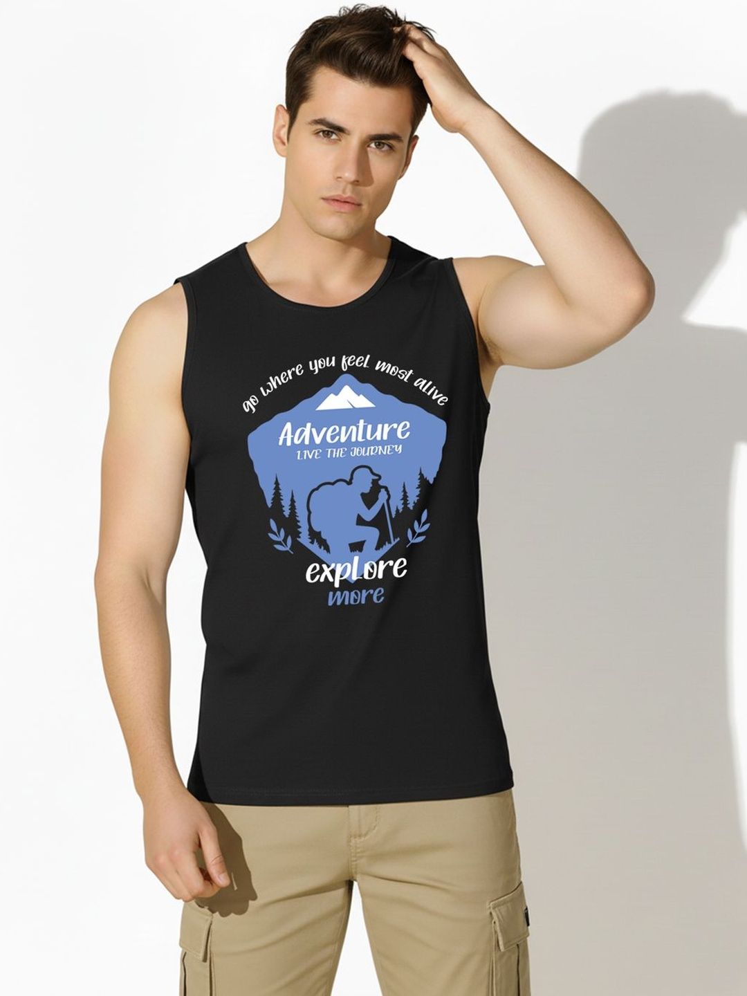 WOOSTRO Printed Assorted Cotton Gym Vest-image-36