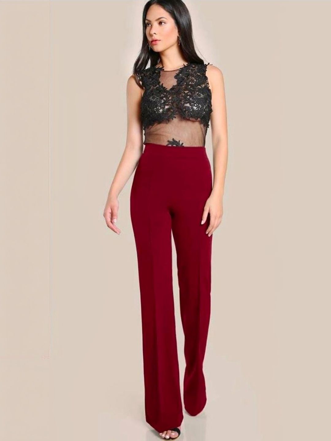 Navyankaa Women Straight Fit High-Rise Trousers-picture-29