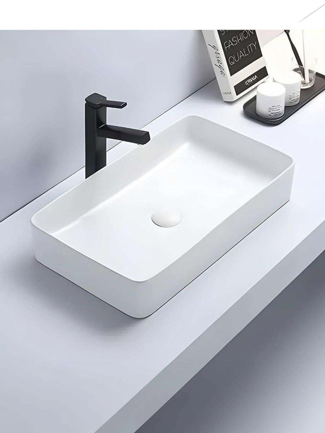 ADANO White Ceramic Bathroom Accessories-picture-15