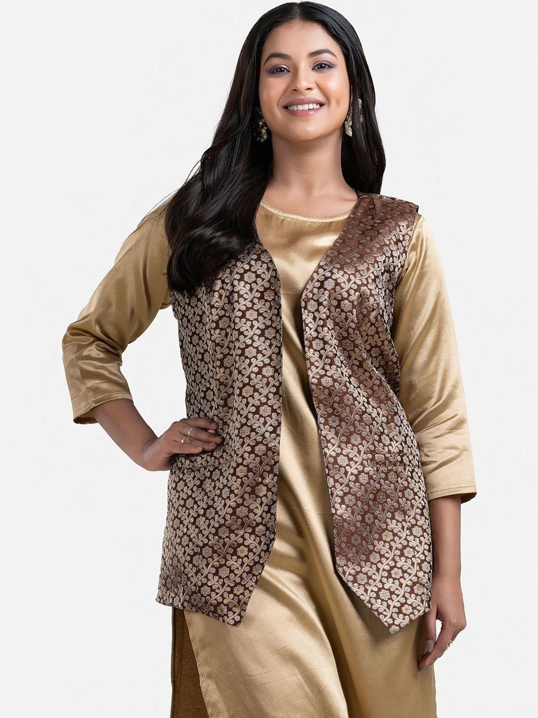 Crazy Needle Women Open Front Jacket-picture-25
