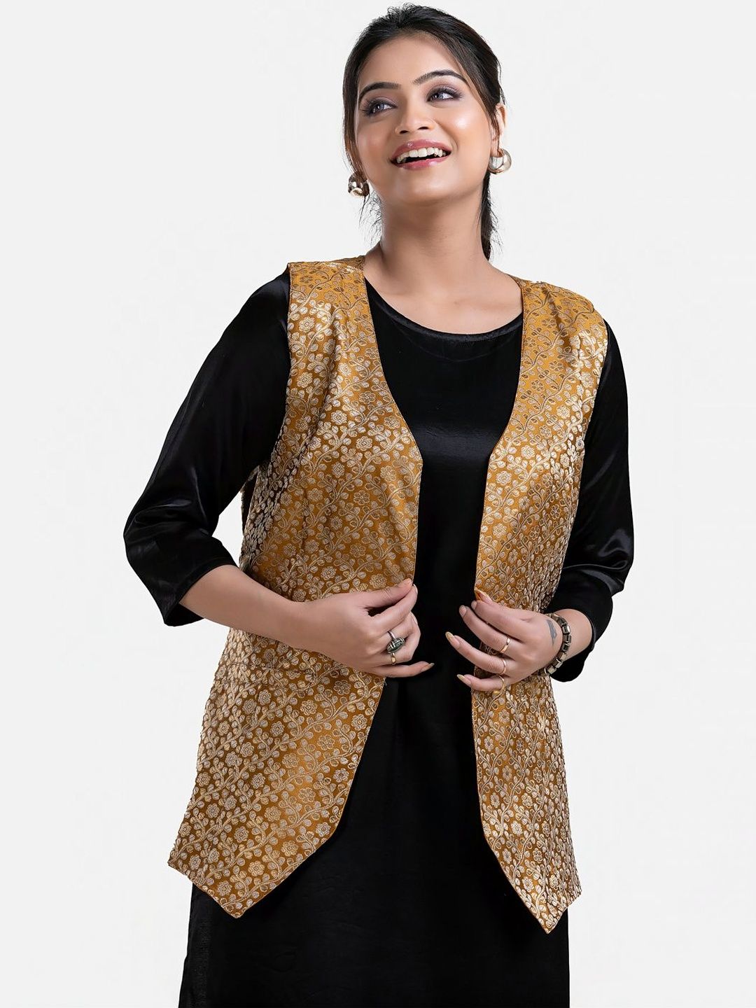 Crazy Needle Women Open Front Jacket-picture-26