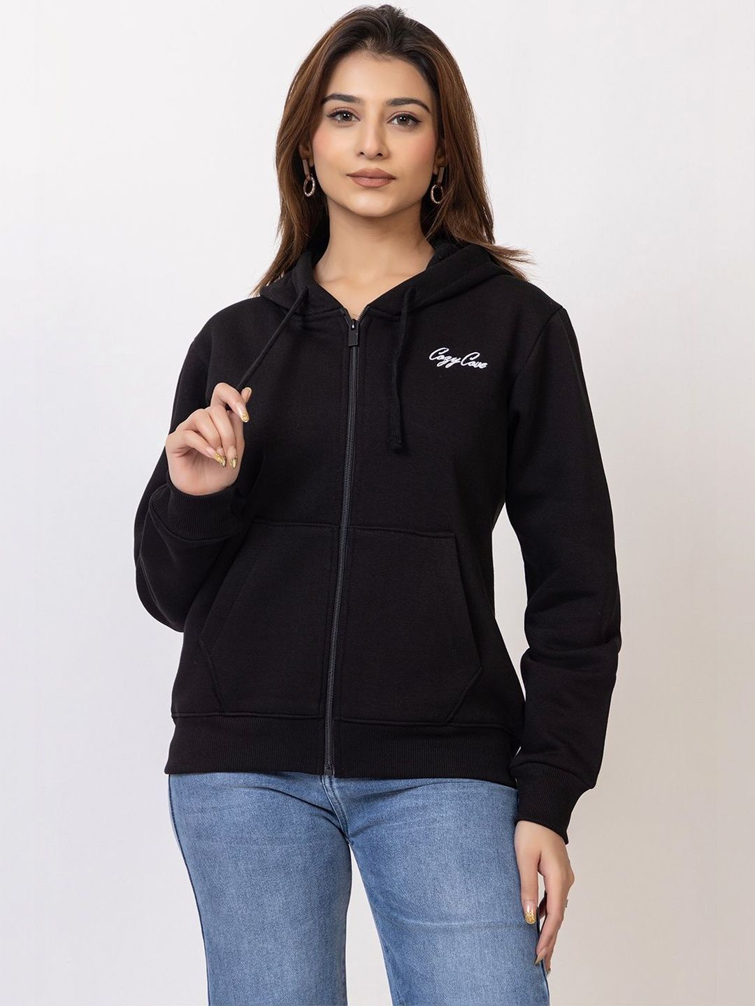 COZY & COVE Women Printed Hooded Sweatshirt-picture-56