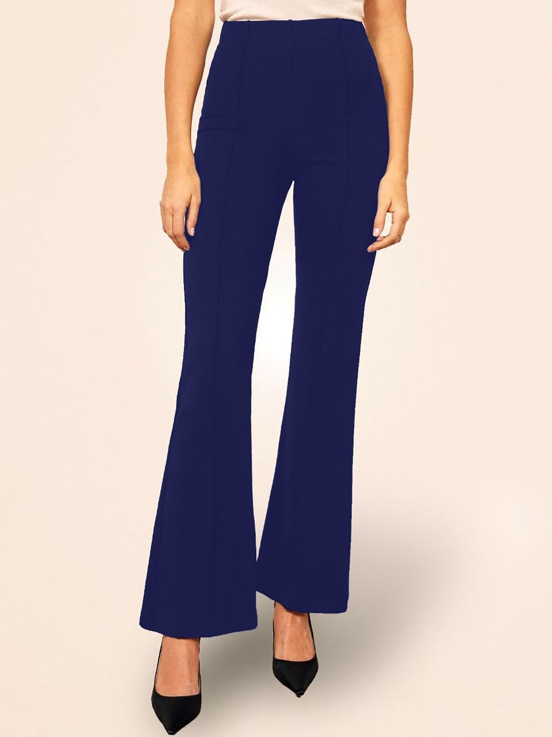 Navyankaa Women Flared High-Rise Bootcut Trousers-picture-33