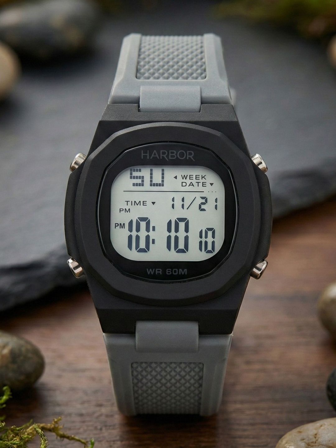 HARBOR Men Dial & Straps Watch H_9147_Grey-image-2