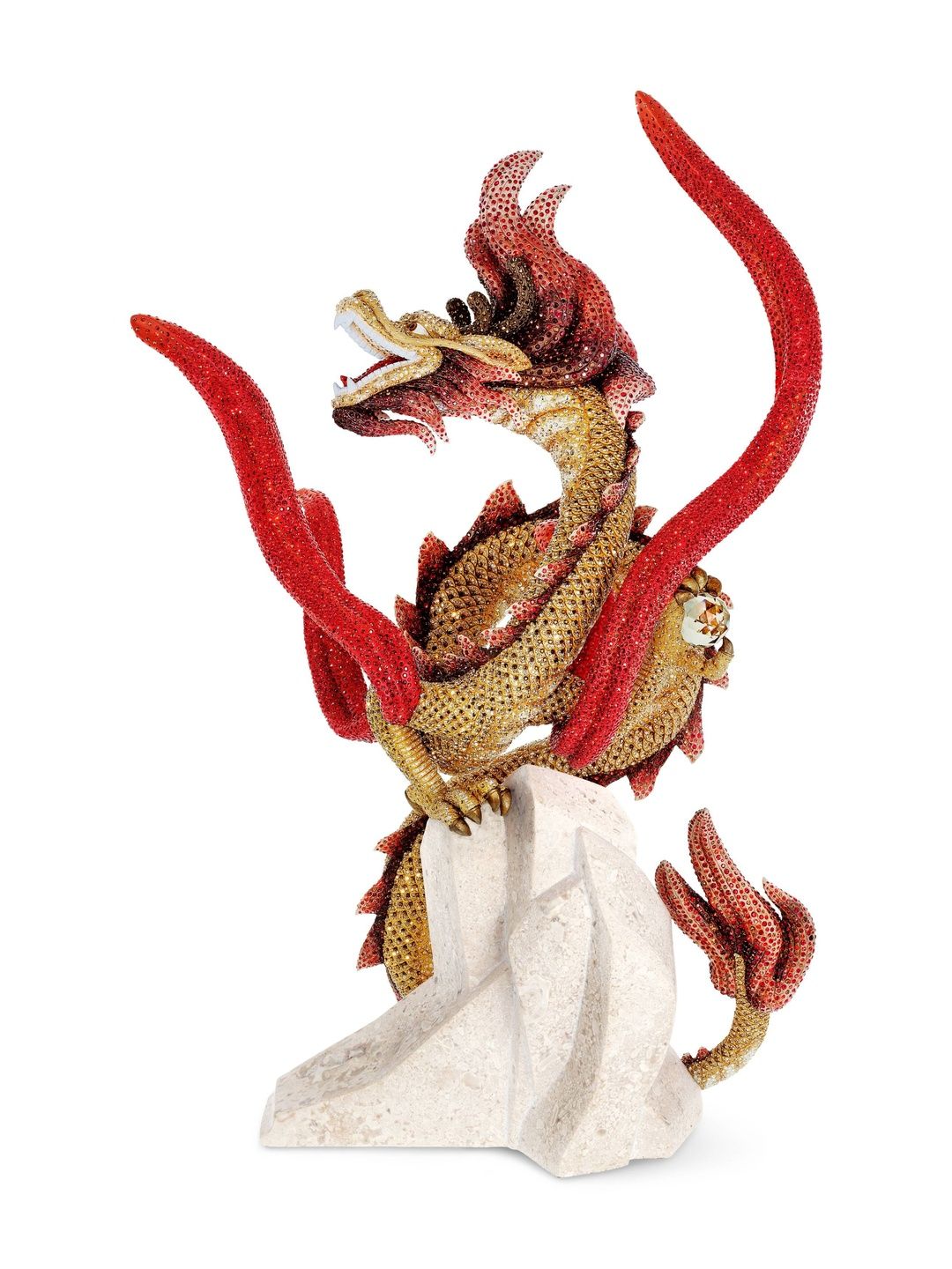 SWAROVSKI Red Textured Showpiece-picture-32