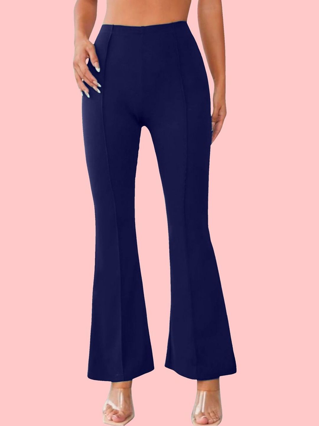 Navyankaa Women Straight Fit High-Rise Trousers-picture-31