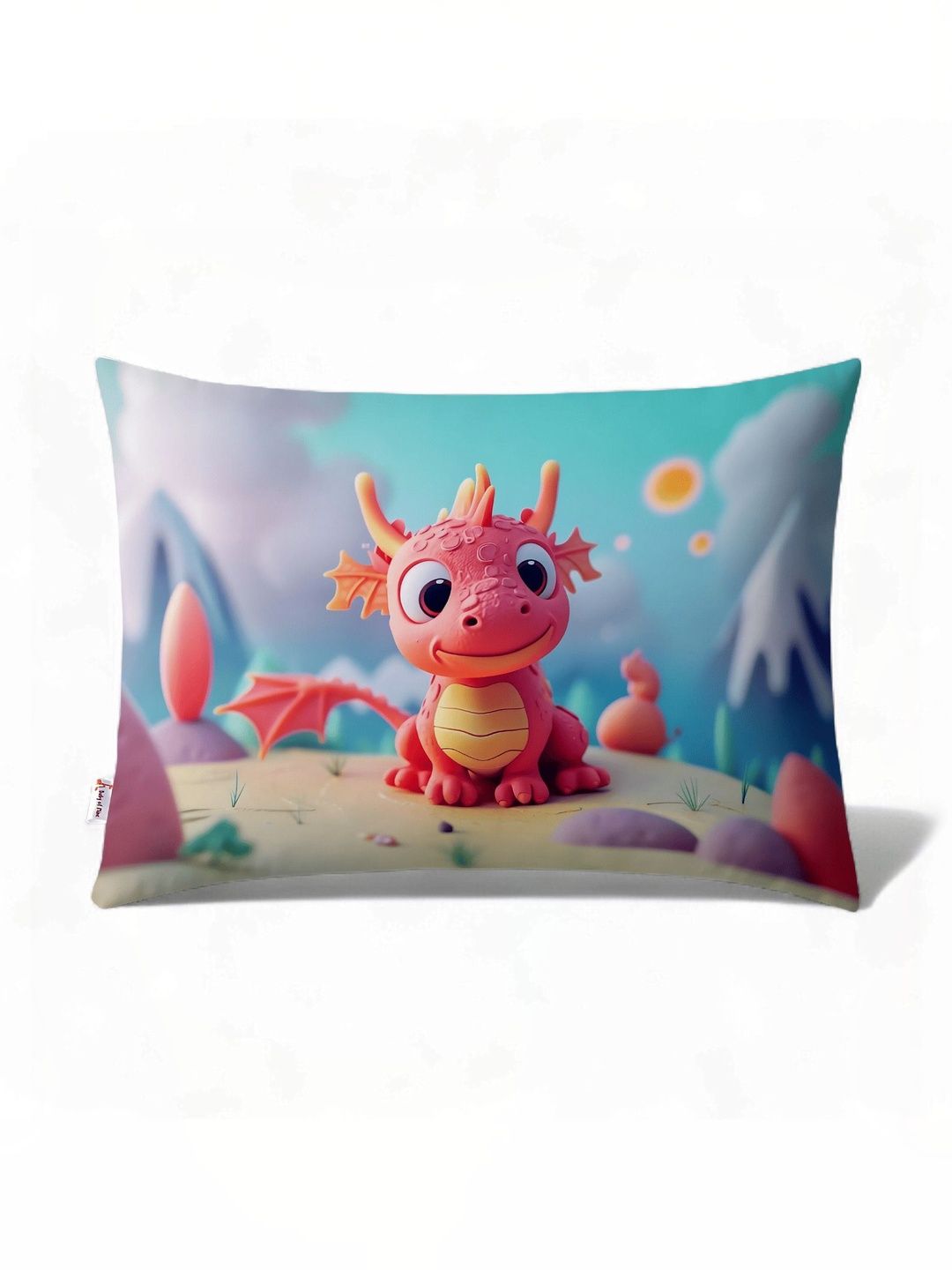 Baby Of Mine Red Fibre Filled Cotton Ultra Soft Baby Pillow-image-28