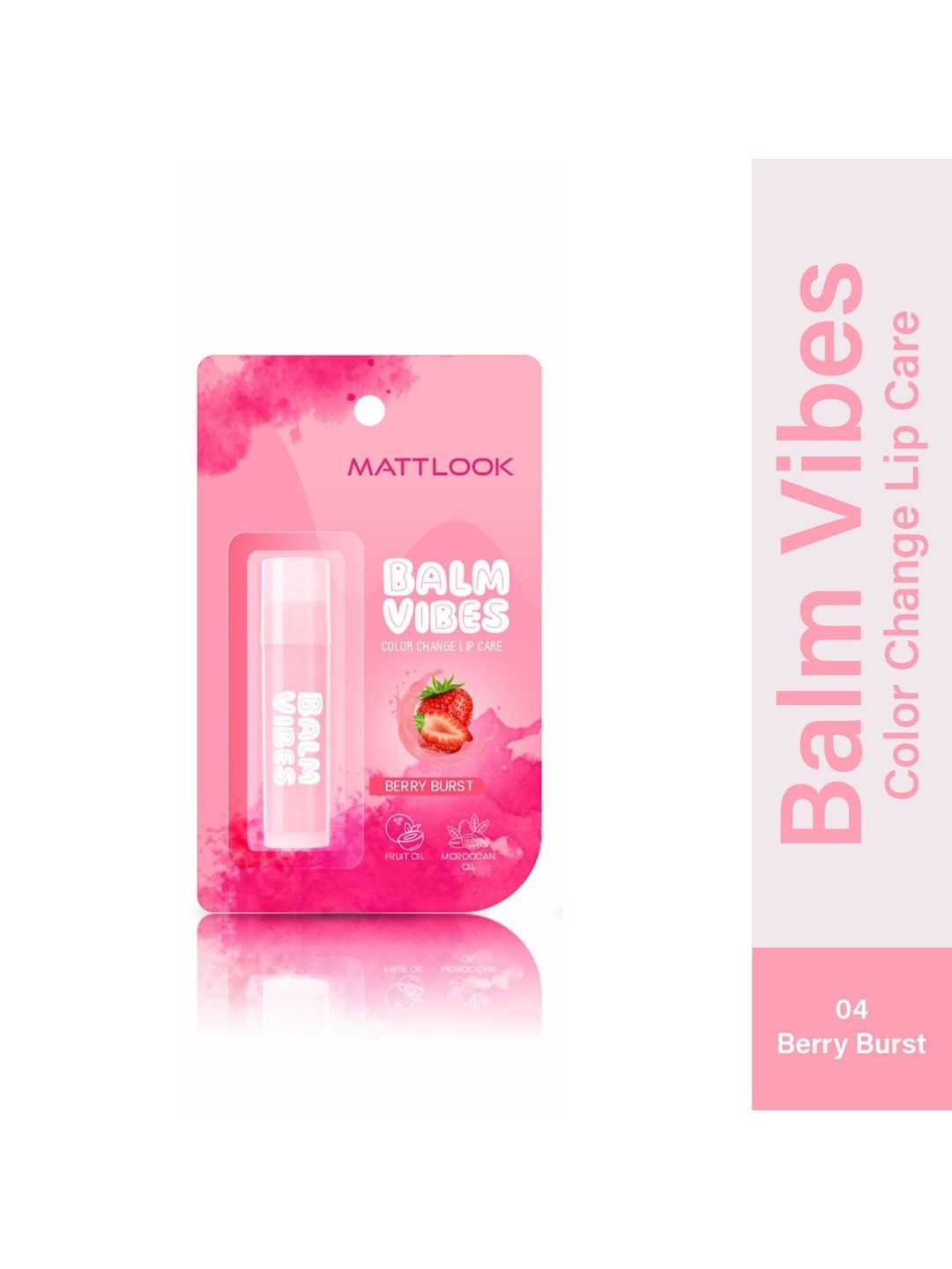 MATTLOOK Long Lasting Color Changing Lip Balm - Berry Burst 04 - 3 g-image-10