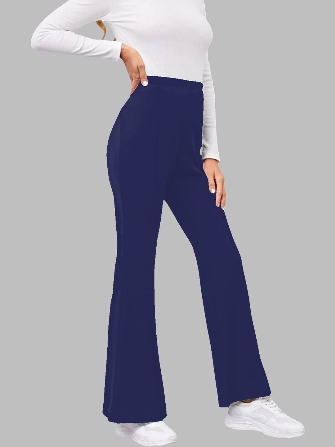 Navyankaa Women Straight Fit High-Rise Trousers-picture-28