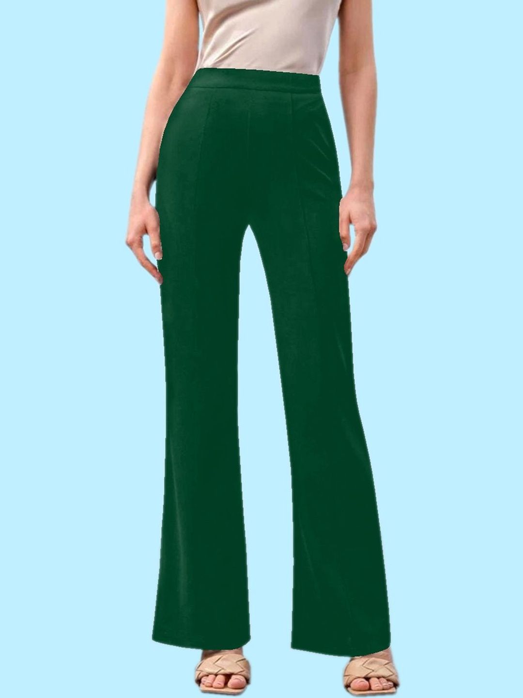 Navyankaa Women Straight Fit High-Rise Trousers-picture-18