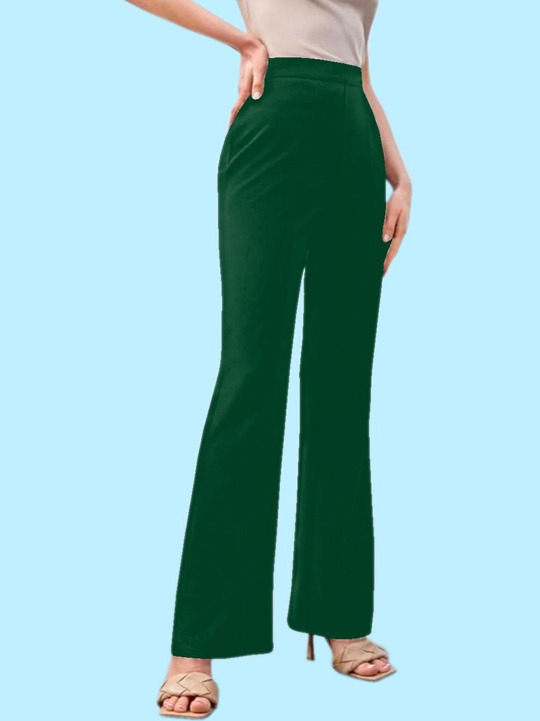 Navyankaa Women Straight Fit High-Rise Trousers-picture-26