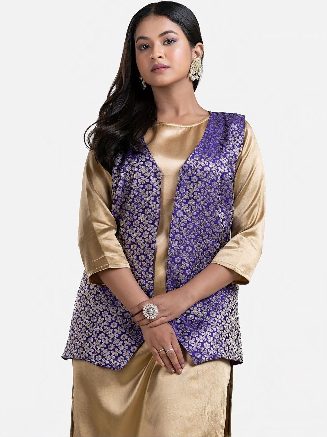 Crazy Needle Women Open Front Jacket-picture-24