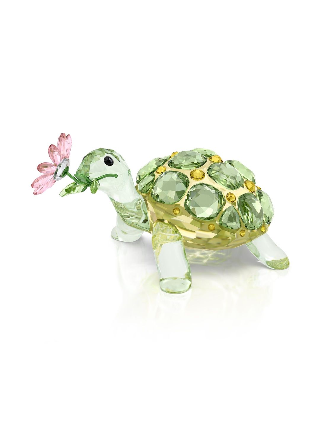 SWAROVSKI Yellow & Green Textured Showpiece-picture-14