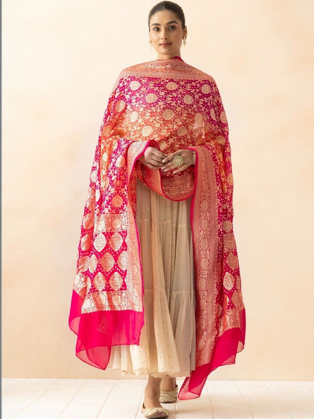 A R SILK DUPATTA HUB Dupatta with Zari-image-13