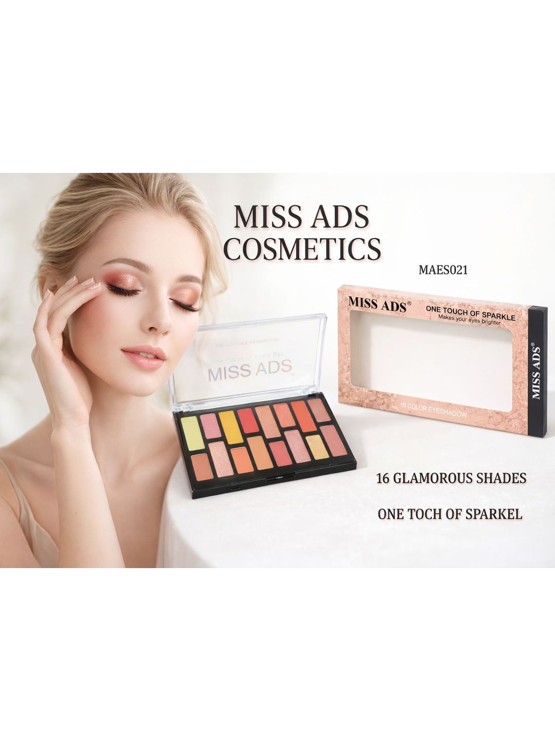 MISS ADS 16 Color Eyeshadow Palette - 20 g - MAES021-picture-38