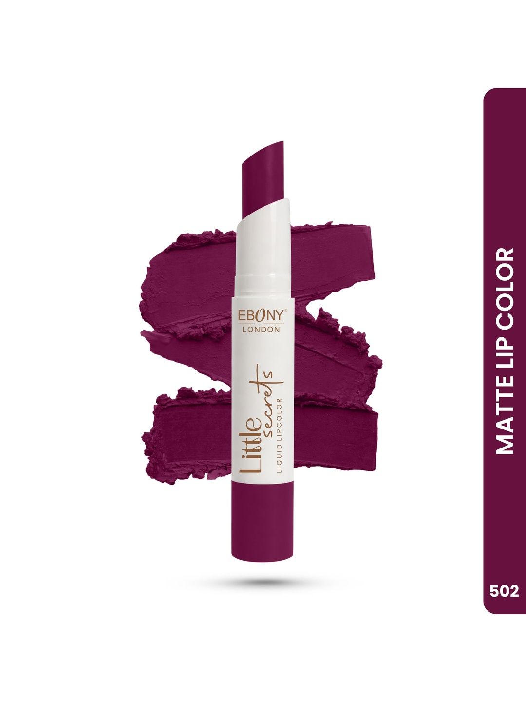 EBONY LONDON Little Secret Long Lasting Matte Crayon Lipstick - Shade-502-image-18