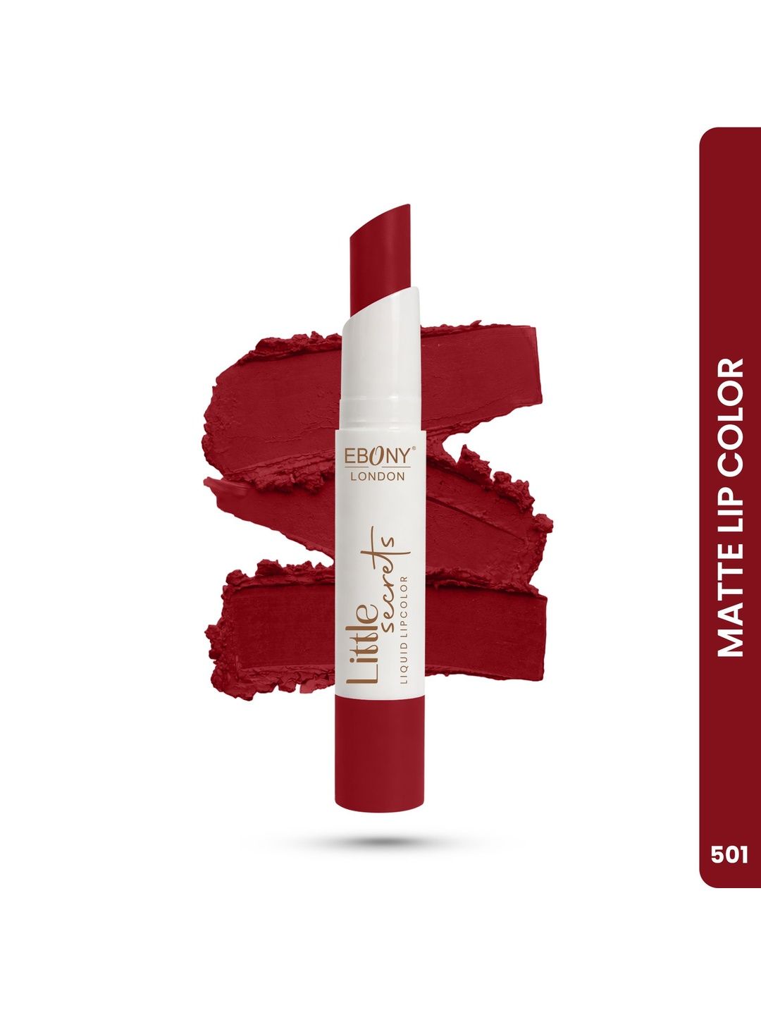 EBONY LONDON Little Secret Long Lasting Matte Crayon Lipstick - Shade-501 - 2.8 g-image-17