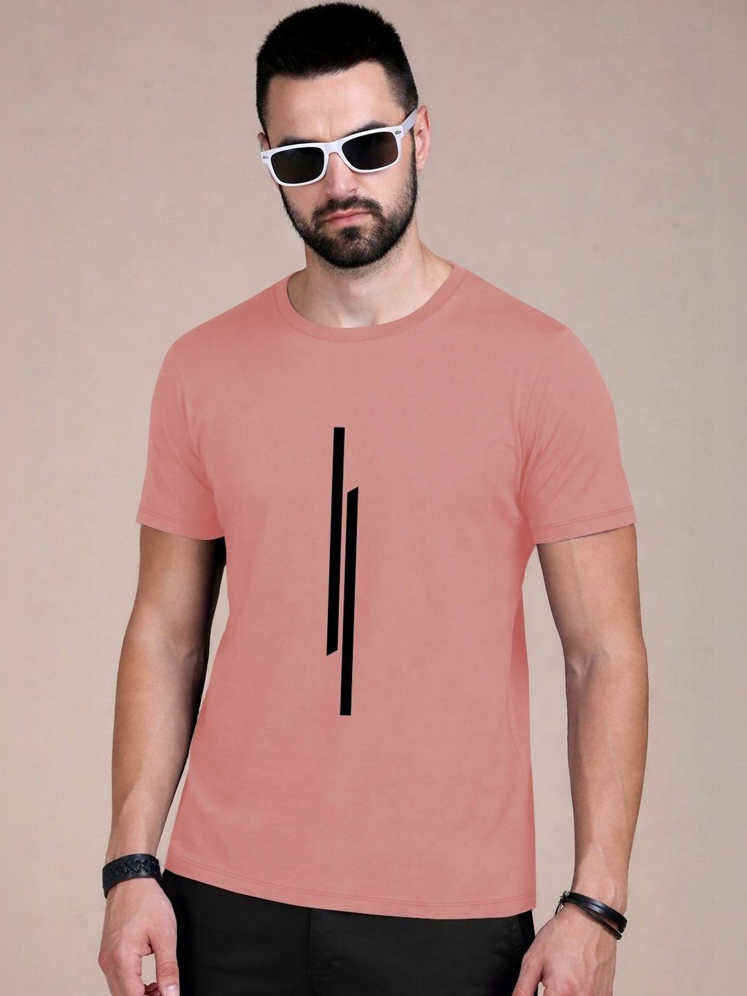 HAPPY KHAJANA Men Graphic Printed Round Neck Short Sleeves T-shirt-picture-47