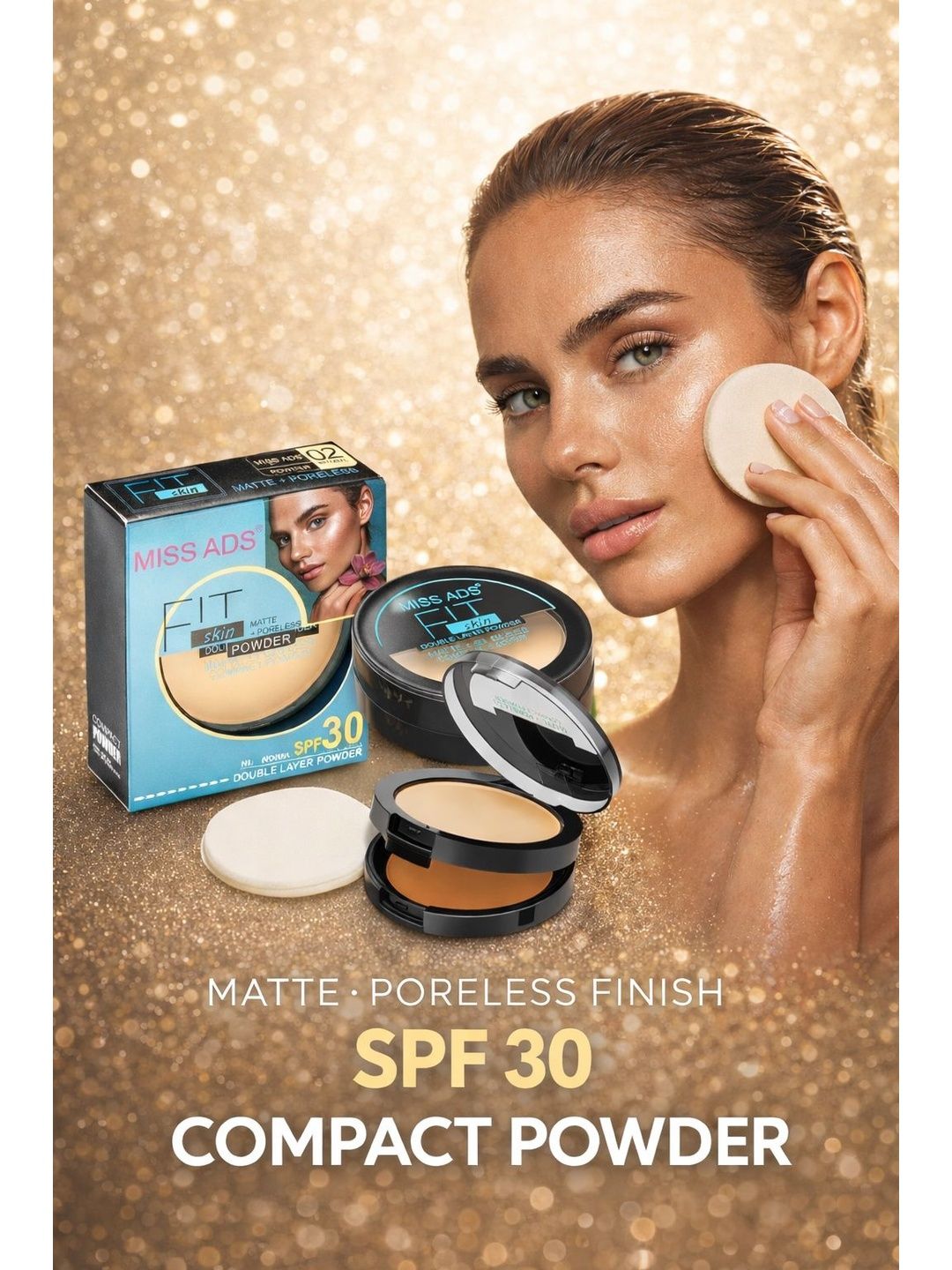 MISS ADS Skin Compact Powder - MACP014-picture-15