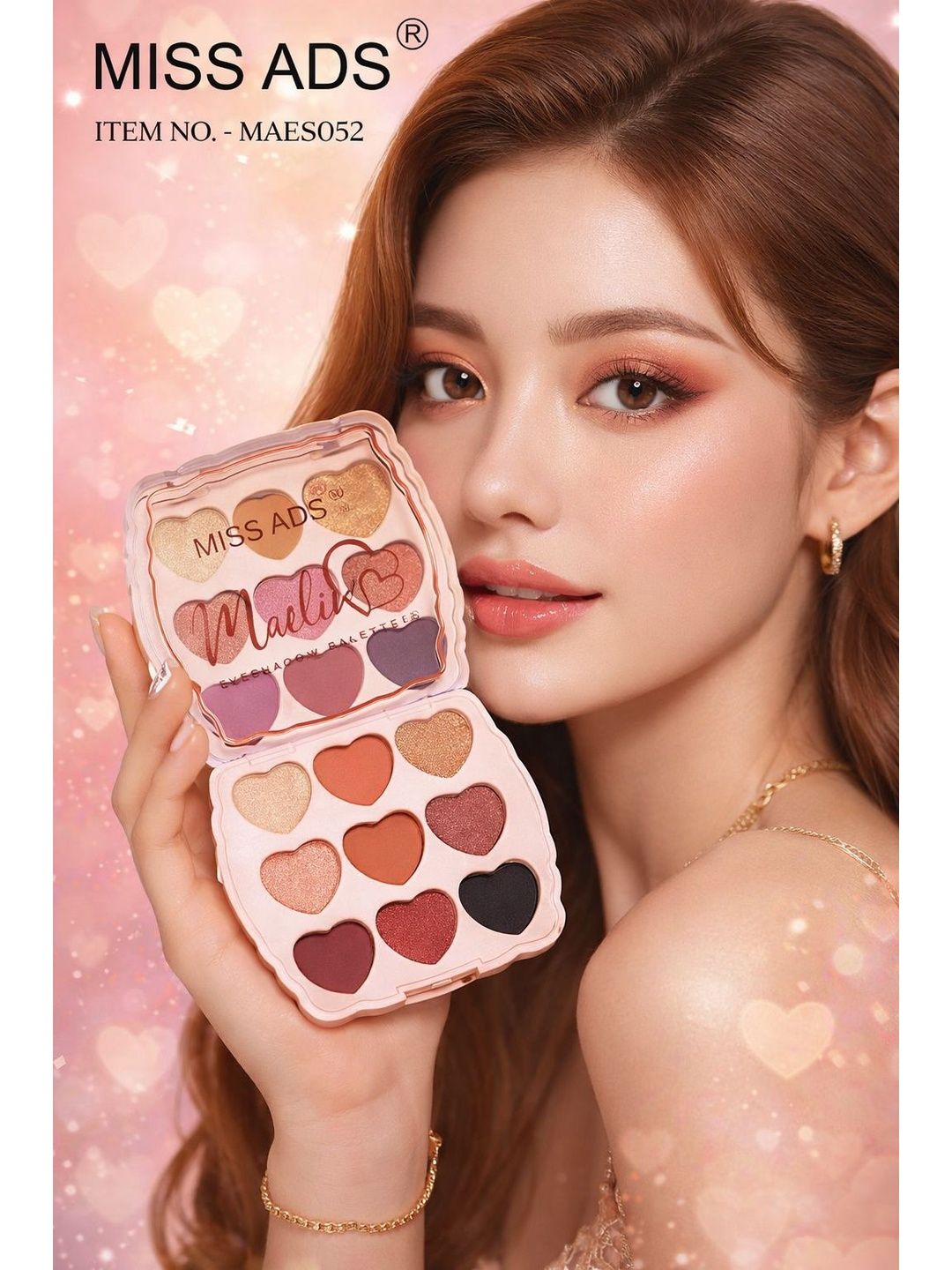 MISS ADS Heart Eyeshadow Palette - 20 g - MAES052-picture-49