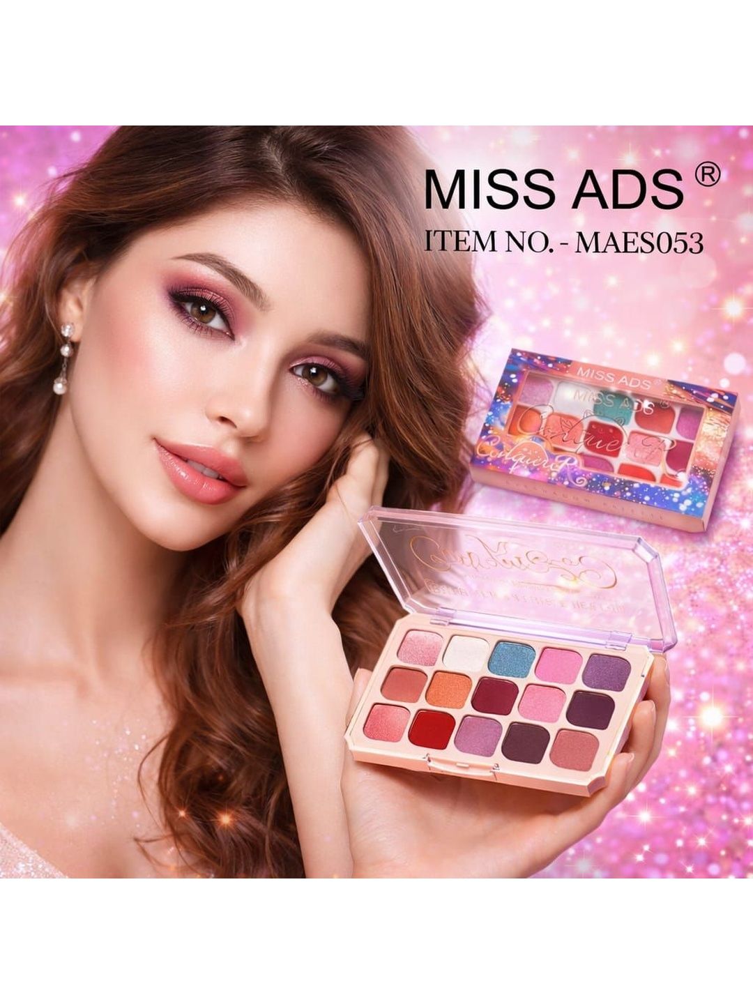 MISS ADS Glitter & Matte Eyeshadow Palette - 20 g - MAES053-picture-7